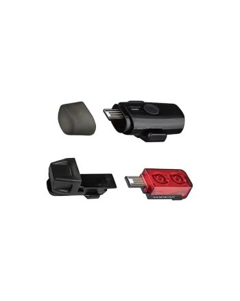 Topeak PowerLux USB Combo Lights HeadLux 100 USB TailLux 25 USB combo kit Black 2