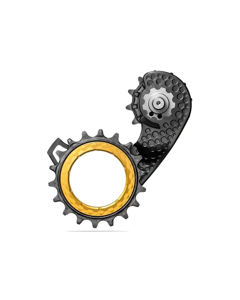 absoluteBLACK HOLLOWcage Shimano 9250 Carbon Ceramic Oversized Derailleur Pulley Cage 4 Hollowcage Shimano 9250 Carbon Ceramic Oversized Derailleur Pulley Cage Gold DeNoiseAI standard min