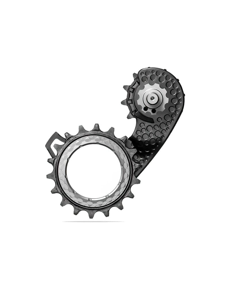 absoluteBLACK HOLLOWcage Shimano 9250 Carbon Ceramic Oversized Derailleur Pulley Cage 6 Hollowcage Shimano 9250 Carbon Ceramic Oversized Derailleur Pulley Cage Titanium DeNoiseAI standard min