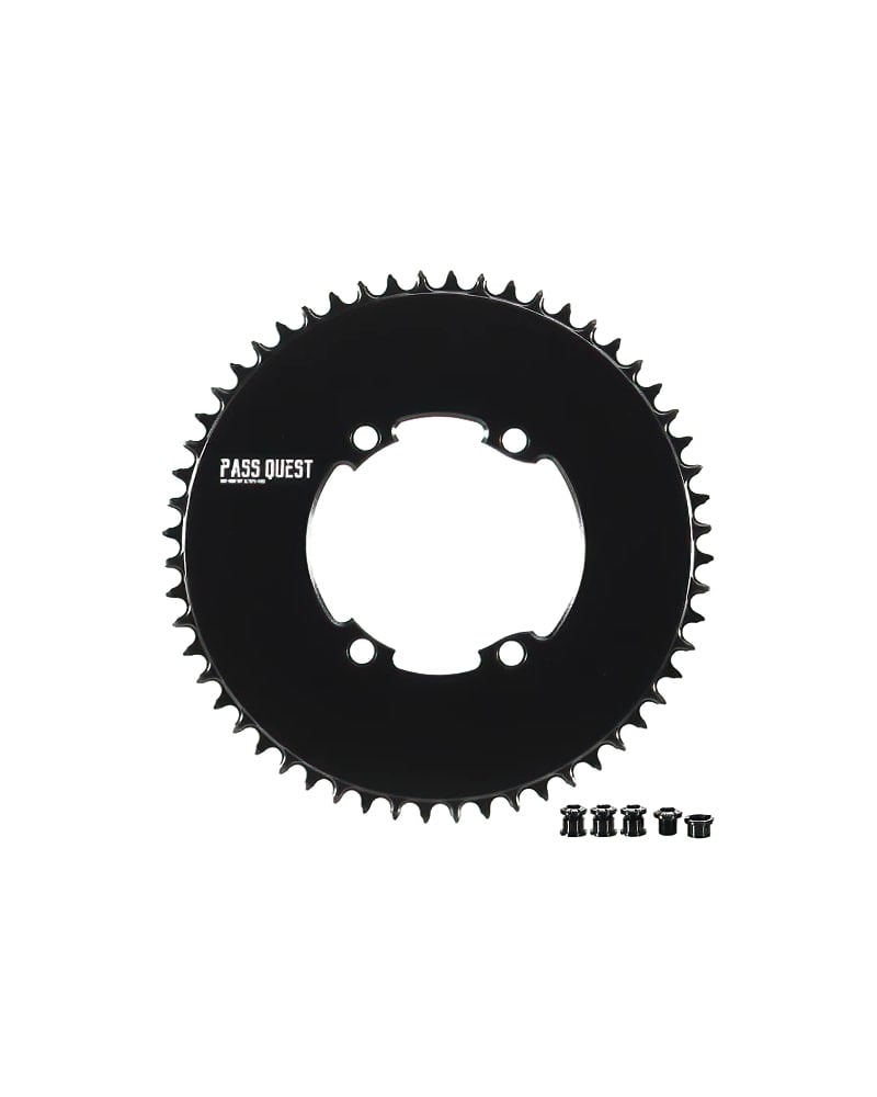 Narrow Wide 1X Chainring 110BCD (4-bolt) 48T 50T 52T 54T 56T 58T 1 Pass Quest R110 Close 1X Chainring 1 DeNoiseAI standard min