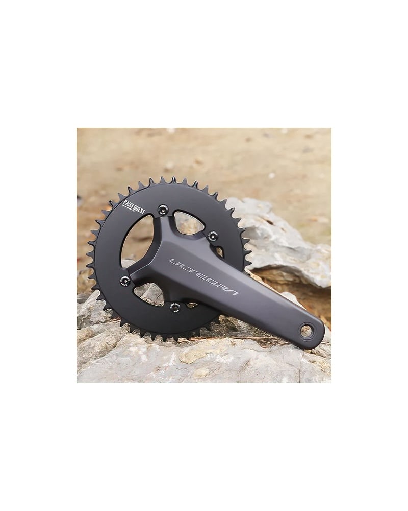 Narrow Wide 1X Chainring 110BCD (4-bolt) 48T 50T 52T 54T 56T 58T 3 Pass Quest R110 Close 1X Chainring 2 DeNoiseAI standard min