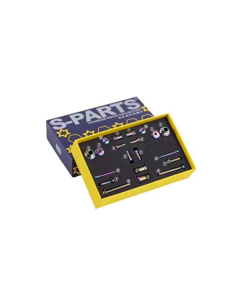 S-PARTS Titanium Alloy Shimano Dura-Ace R9270 Brake Screw Kit 4 S SPARTS Ti Screws R9270 Brake Kit Candy DeNoiseAI standard min min