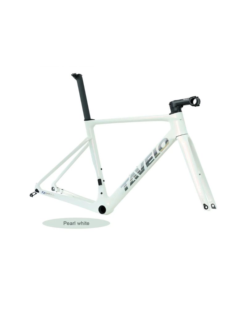 Tavelo Arrow Superlight Version (Toray T1100) Frameset 4 Tavelo Arow Superlight Version White Black